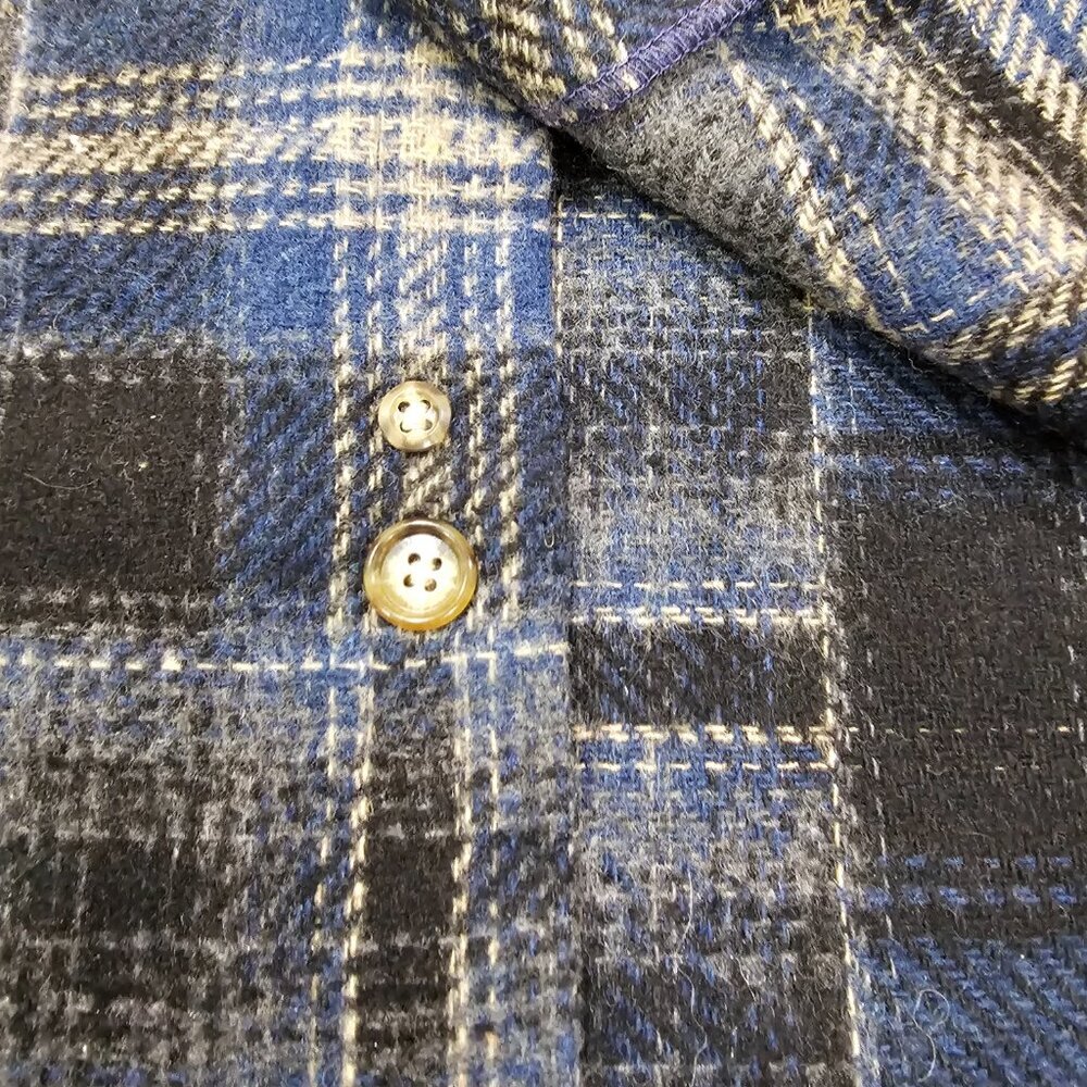 Men's Rush Wilson Ltd Wool/Alpaca Blend Plaid Shirt Jacket Size M Made in USA - Picture 9 of 9